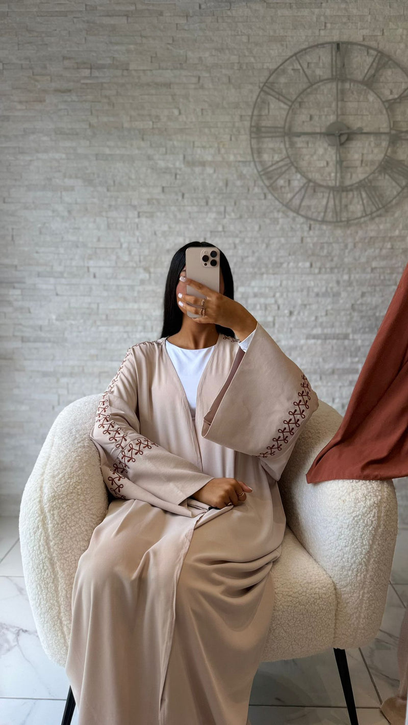 Delicate Nude Kimono